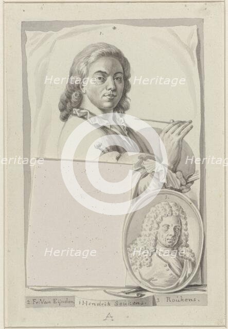 Portraits of Hendrik Soukens and Roukens, 1757-1819. Creator: Roeland van Eynden.
