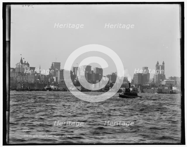 New York from East River, c1900. Creator: Unknown.