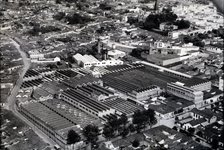 Aerial view of an industrial complex located in Medellín, 1940.