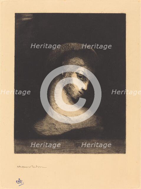 Perversite (Perversity), 1891. Creator: Odilon Redon.