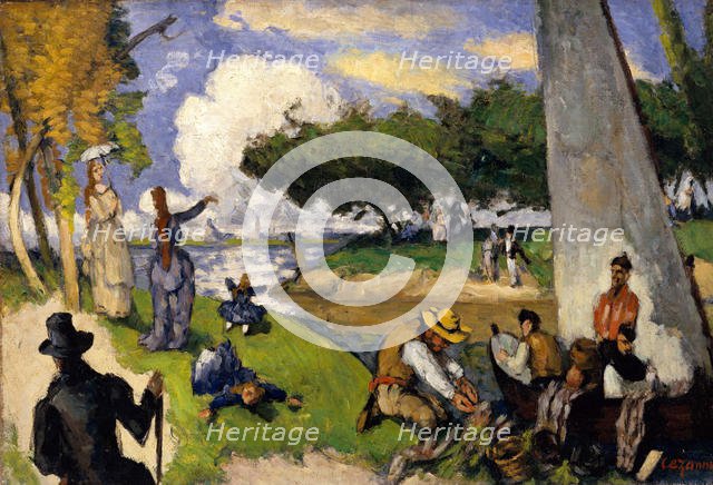 The Fishermen (Fantastic Scene), ca. 1875. Creator: Paul Cezanne.