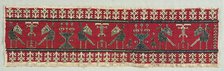 Five Embroidered Fragments, 18th-19th century. Creator: Unknown.