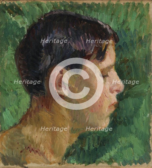 Portrait of a Young Man, 1911. Creator: Valle Rosenberg.