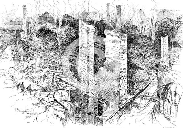 The Great Fire in Bermondsey, 1895. Creator: Carl Hentschel.