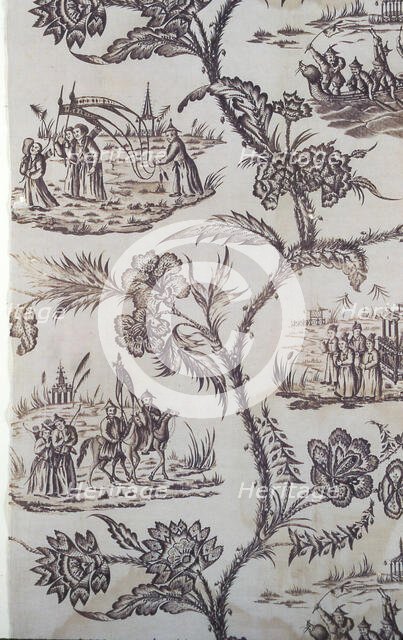 Panel (Furnishing Fabric), England, c. 1770/80. Creator: Unknown.