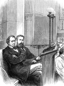 Lord Beaconsfield at church, 1881. Creator: Unknown.