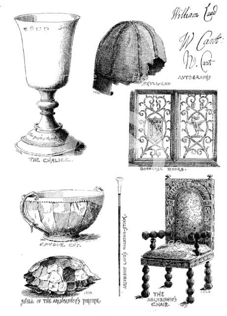 Relics of Archbishop Laud, 1895. Creator: Carl Hentschel.