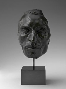 Portrait Mask of Etienne Carjat, model c. 1891, cast after 1907. Creator: Jules Dalou.