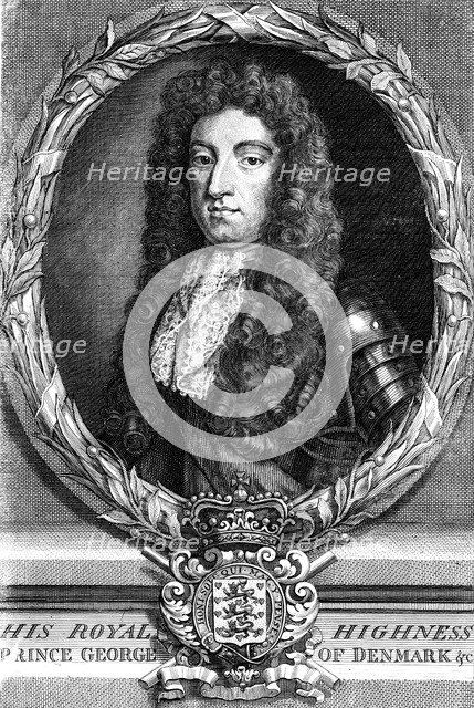 George of Denmark, Prince Consort of Queen Anne of Great Britain.Artist: N Parr