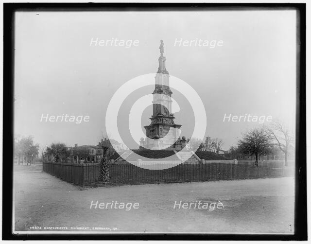 Confederate Monument, Savannah, Ga., between 1890 and 1901. Creator: Unknown.