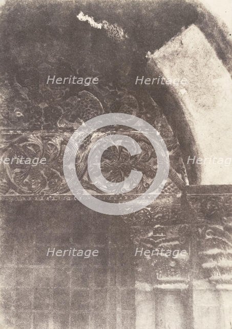 Jérusalem, Saint-Sépulcre, Intérieur de la Chapelle du Calvaire, 1854. Creator: Auguste Salzmann.