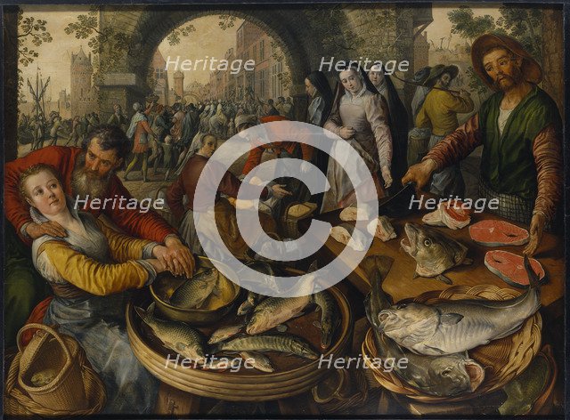 A Fish Market with Ecce Homo, 1570.