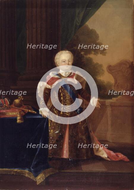 Ivan III or Ivan VI Antonovich. Full-length Portrait, 1750-1759. Creator: Wilhelm Andreas Müller.