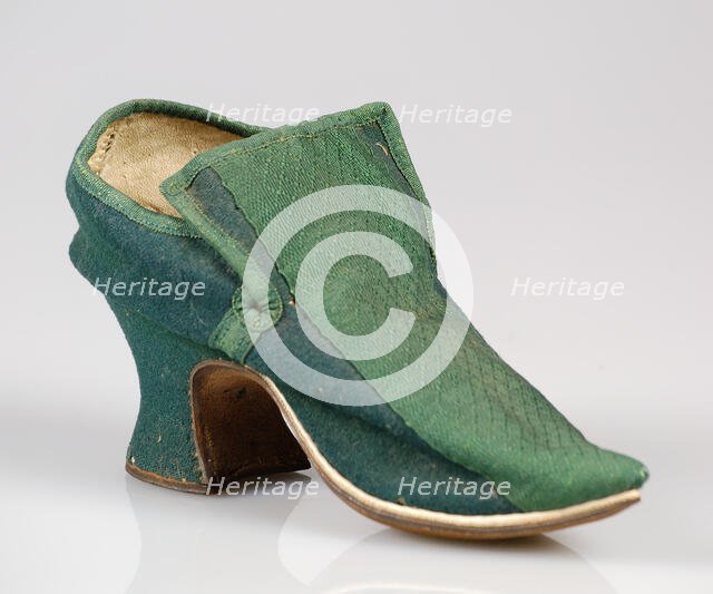 Shoes, probably British, 1700-1729. Creator: Unknown.