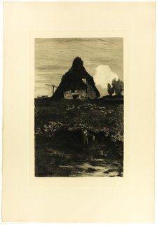 Moor Hut, 1895. Creator: Hans am Ende.