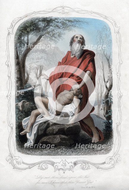 'Lay not thine hand upon the lad for now I know that thow fearest God', c1850.Artist: Albert Henry Payne