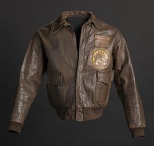 Tuskegee Airman flight jacket worn by Lt. Col. Woodrow W. Crockett, 1942. Creator: Aero Leather Clothing Co..