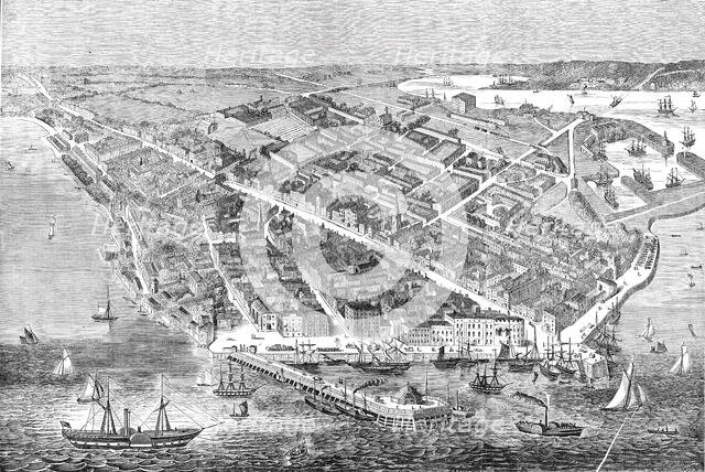 Great Meeting of the Royal Agricultural Society of England, the Town and Port of Southampton, 1844. Creator: Unknown.