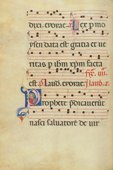 Initial P: Isaiah; Antiphonal, late 13th century. Creator: Unknown.