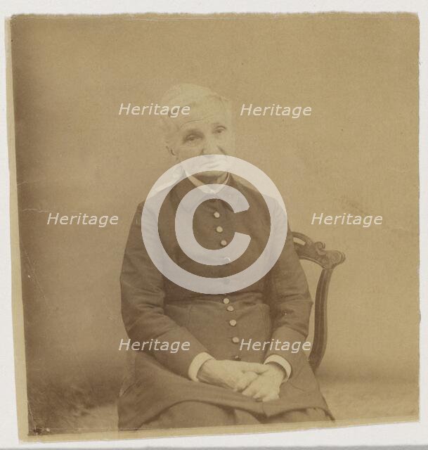 Portrait of seated older woman, 1880-1890. Creator: Thomas Eakins.