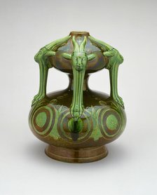 Grotesque Vase, Swadlincote, c. 1893. Creator: Christopher Dresser.