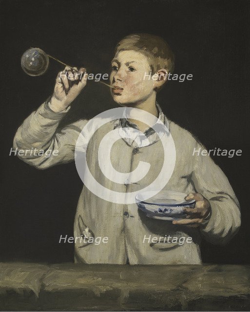 Boy Blowing Bubbles. Artist: Manet, Édouard (1832-1883)