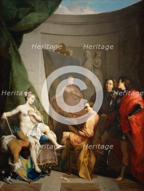 Apelles Painting Campaspe. Artist: Vleughels, Nicolas (1668-1737)