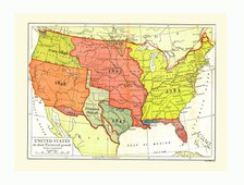 Growth map of United States, c1910s. Creator: Emery Walker Ltd.