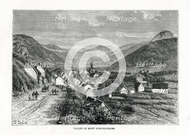 The valley of Mont-Dore-les-Bains, France, 19th century. Artist: C Laplante