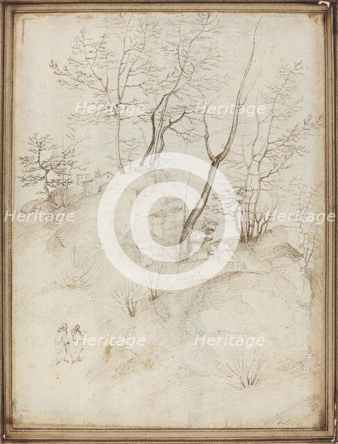 Two Friars on a Hillside [recto]. Creator: Fra Bartolomeo.