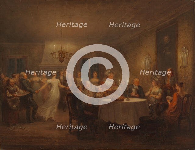 Party at the Parsonage, 1815. Creator: Alexander Lauréus.