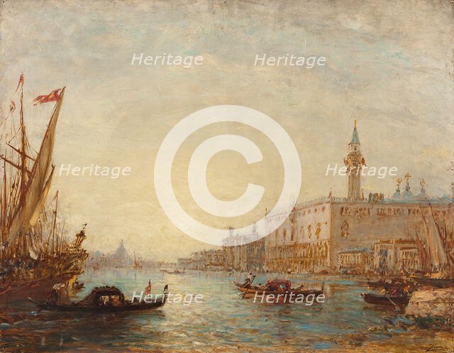 Venise, le Palais des Doges, between 1870 and 1890. Creator: Felix Francois Georges Philibert Ziem.