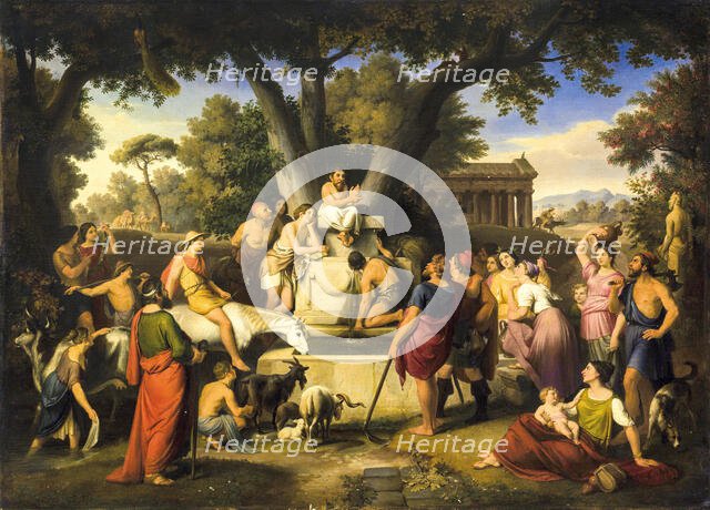 Aesop Tells his Fables, 1879. Creator: Wittmer, Johann Michael (1802-1880).