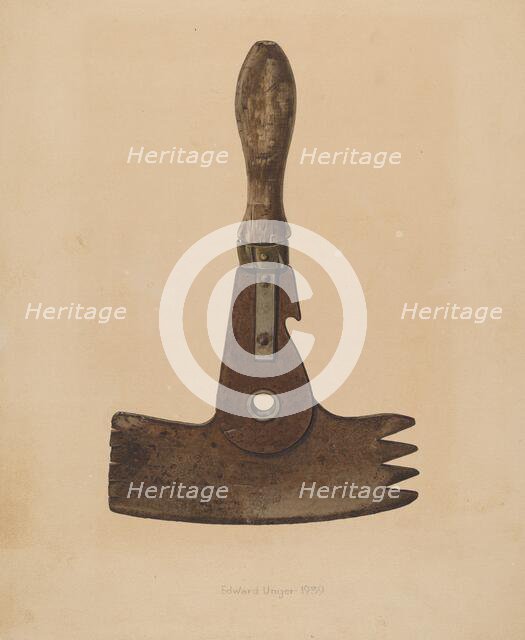 Cleaver, 1939. Creator: Edward Unger.