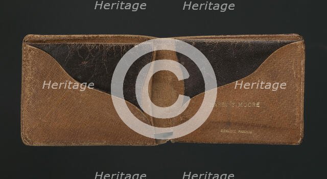 Wallet belonging to Harry T. Moore, early to mid 20th century. Creator: Unknown.