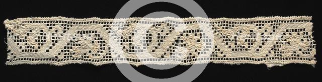 Needlepoint (Drawnwork) Lace Insertion, 16th century. Creator: Unknown.