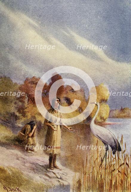 "Will you carry us over the river?' she asked"', 1914. Creator: Unknown.