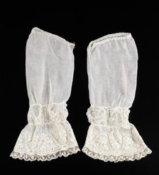 Undersleeves, American, ca. 1855. Creator: Unknown.