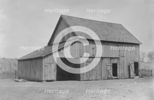 Jones Barn where dynamite was found, 1910. Creator: Bain News Service.