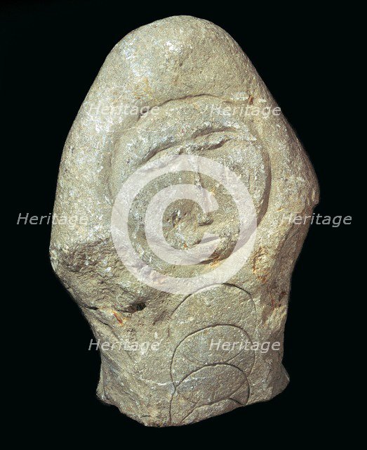 Carved Celtic Head, 1st century. Artist: Unknown
