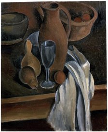 'Still Life with Earthenware Jug and White Napkin', c1912.  Creator: Andre Derain.