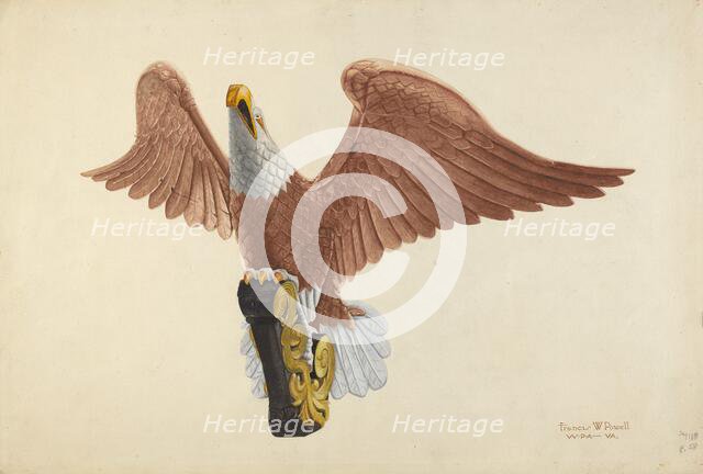 Eagle Figurehead, 1935/1942. Creator: F. W. Powell.