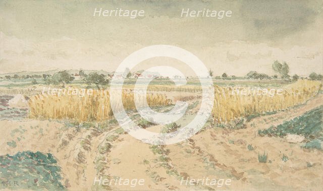 Wheatfields, 1865. Creator: Theodore Rousseau.