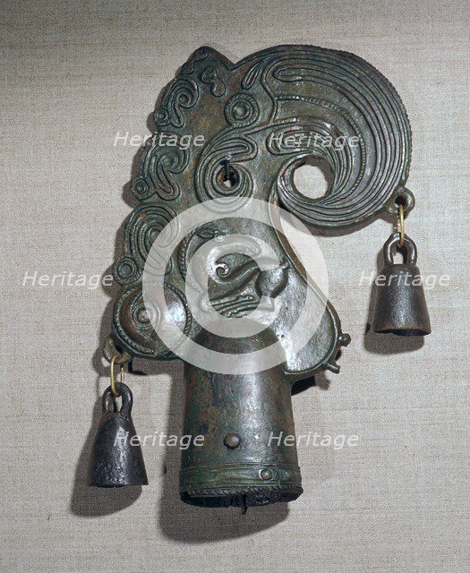 Bronze Scythian pole-top in the early style with later developments. Artist: Unknown