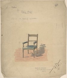 Design of a Carving Chair, 1884-92. Creator: Charles Hindley & Sons.