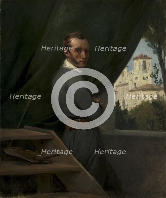 Self-Portrait in Rome, 1832. Creator: Horace Vernet (French, 1789-1863).