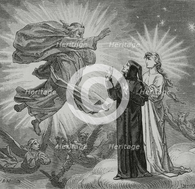 The Divine Comedy, (1307-1321): The Paradise, 1888. Creator: Jean Edouard Dargent.