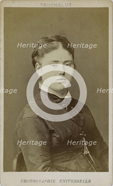 Portrait of Caroline Duruof (1845-1933) , 1873. Creator: Truchelut, Jean-Nicolas (1811-1890).