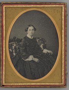Untitled (Portrait of Sarah Preston), 1850s. Creator: E. H. Hale.