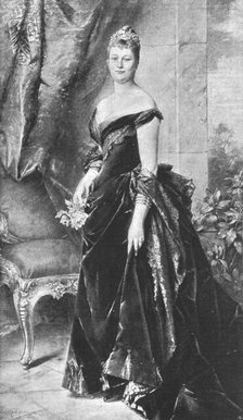 ''HIM Augusta Victoria, German Empress; after Conrad Kiesel', 1891. Creator: Unknown.